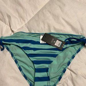 mossimo blue and green striped bikini bottoms size XL